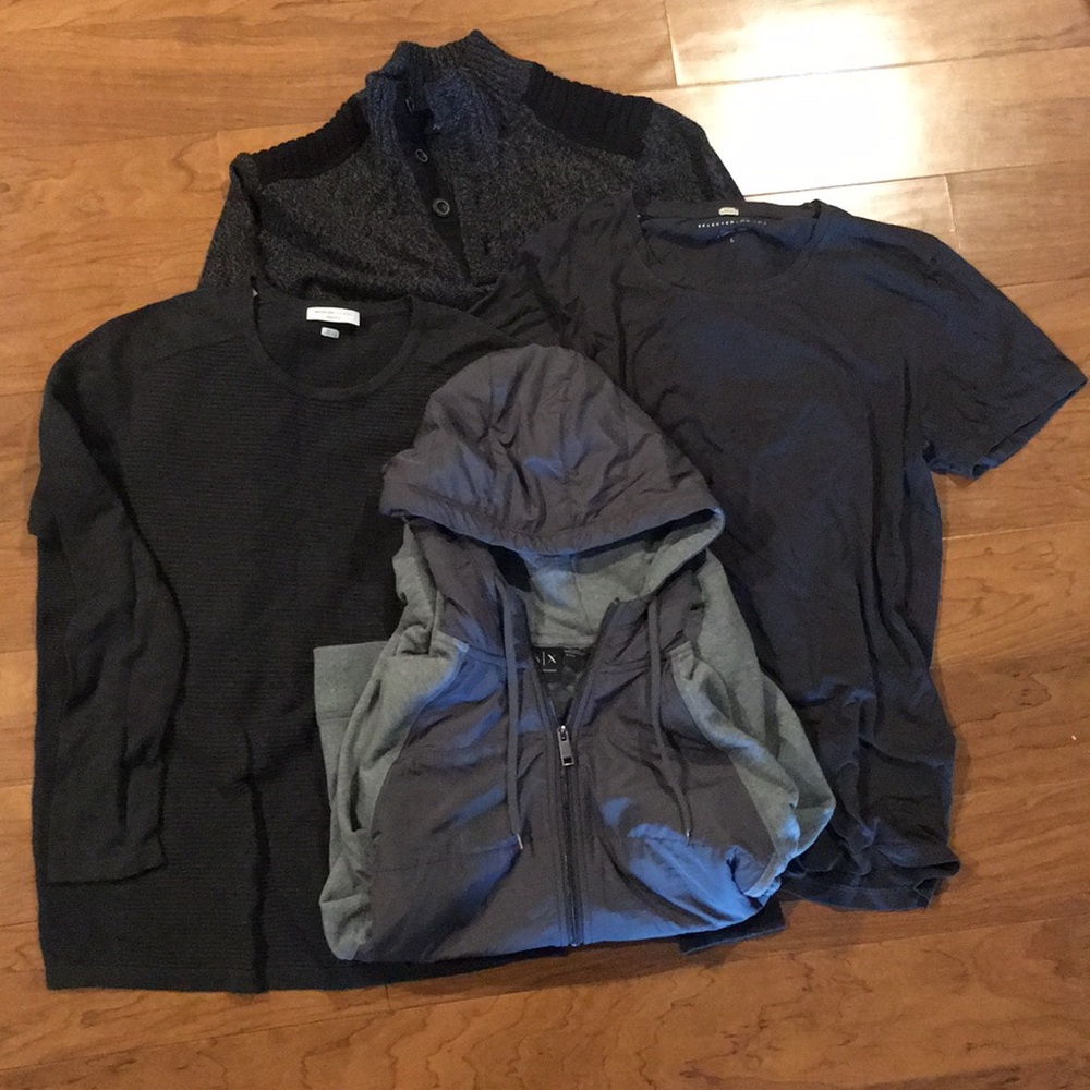 LOT OF 4 bundle. AX + Men's assorted tops